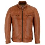 Mens Handmade Distressed Leather Jacket